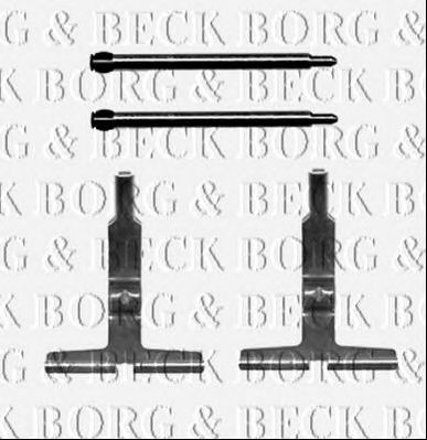 BORG & BECK bbk1366 -  Комплектующие, колодки дискового тормоза